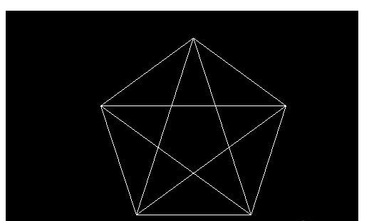 CAD如何快速畫五角星