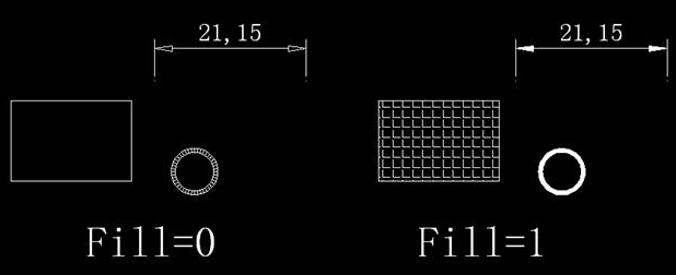 CAD中如何控制填充、文字等各類圖形的顯示效果