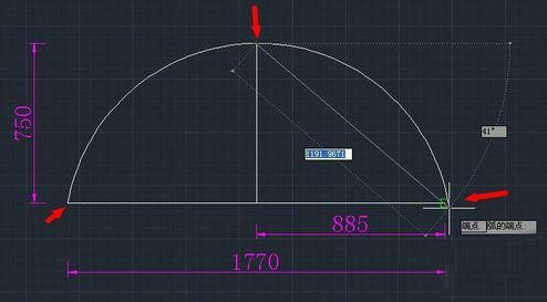 固定弧在CAD中怎么繪制？